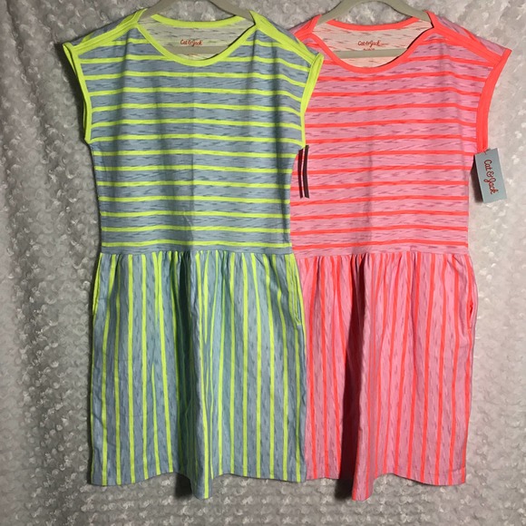 Cat & Jack Stripe Dress Bundle